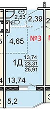 Продам квартира-студия в ЖК "Первый Зеленоградский" пос. Голубое