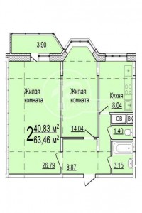 Продам 2-комнатная квартира Московская область, гор.Химки, мкр.-н. Сходня, ул. Вишневая, 31к6